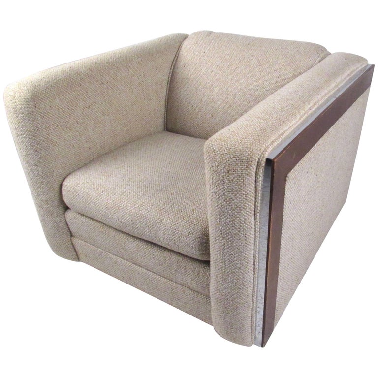 Stylish Retro Club Chair by Flexsteel For Sale at 1stDibs