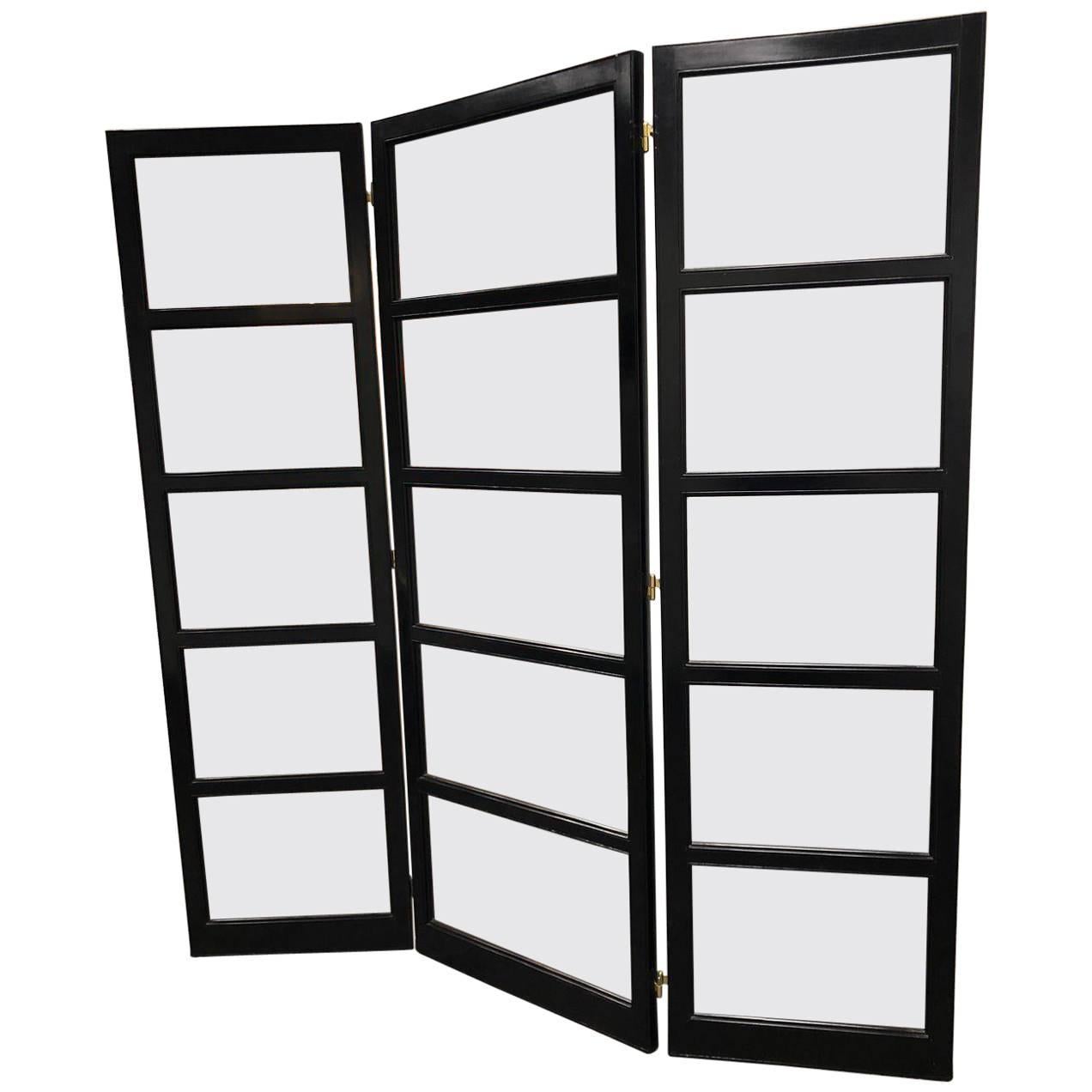Custom Landry Three Panel Folding Screen
