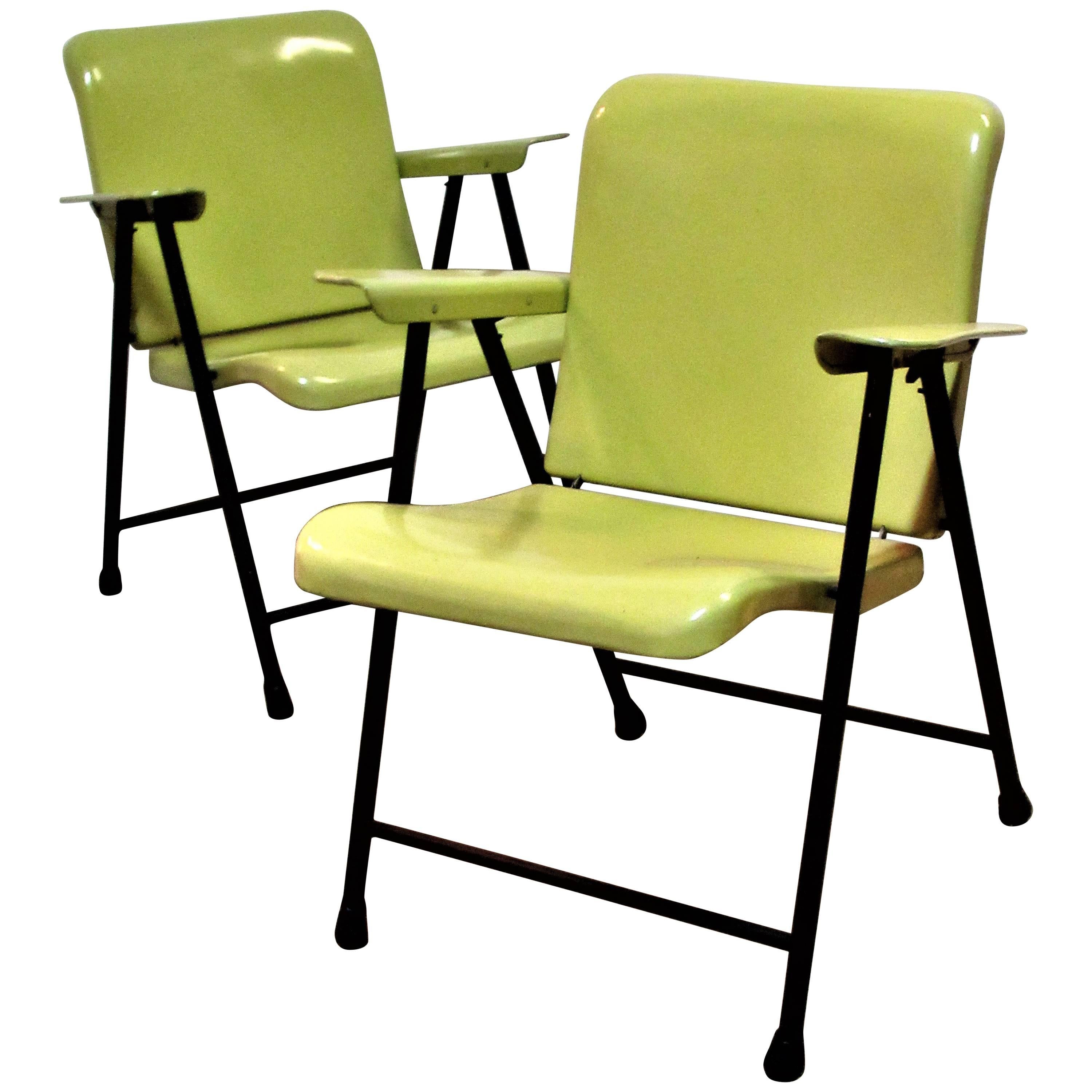 Russel Wright Folding Armchairs for Samsonite