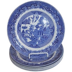 Grimwades Set of Six Blue Willow Plates