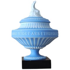 Antique Apollo Vase, for the Wedgwood Bicentenary 'Pale Blue Jasper, ' Wedgwood, 1930