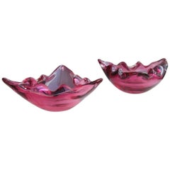 Vintage Handmade Murano Glass Bowls from circa 1960