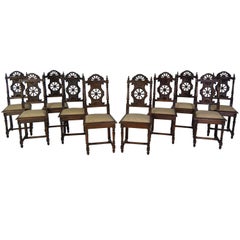 Dining Room Set of Chairs from 1900