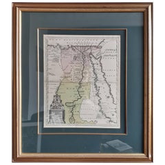Original Antique Map of Egypt in Frame by C. Weigel, circa 1720