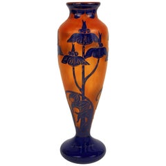 Art Deco Glass Vase by Le Verre Francais - Schneider "Solannée"