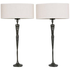Pair of Lamps Inspired by Alfredo Giacometti