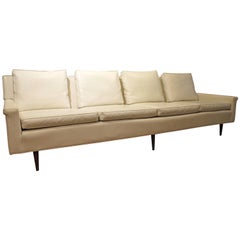 Retro Mid-Century Modern Milo Baughman for Thayer Coggin Vinyl Sofa