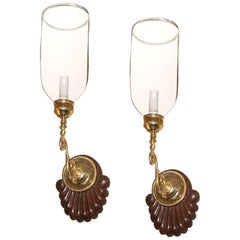 Set of Single Light Anglo-Indian Sconces, Sold in Pairs
