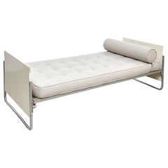 Early Gispen Mid-Century Modern Bauhaus Metal and Plywood Bed, circa 1930
