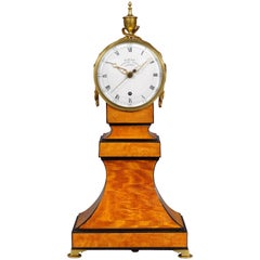 18th Century Balloon Shaped Satinwood 8-Day Mantel Timepiece by Weeks, London