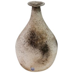 Signiert Cenedese 'a Scavo' Italienisches Muranoglas Vase/Gefäß Modernistische Form