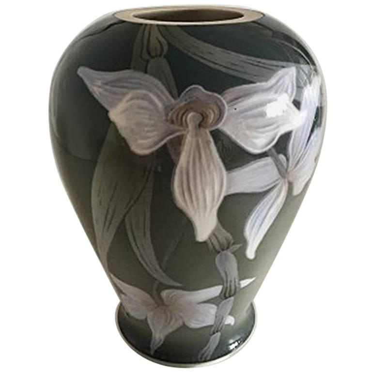 Royal Copenhagen Art Nouveau Unique Vase by Jenny Meyer #6977 from 1899