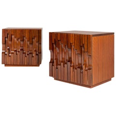 Pair of Side Tables by Luciano Frigerio Model "Norman", Italy, 1970