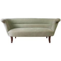 1920s French Curved Settee