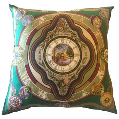 Enormous Hollywood Regency Style Hermes 'Parmi Les Fleurs' Silk Stuffed Pillow