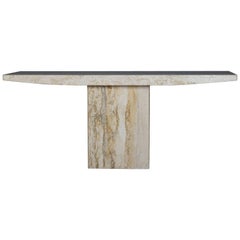 Mid-Century Modern Art Marble Console Table by Stone Int'l for Herwitz-Mintz