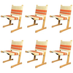 Six Cantilevered Danish Dining Chairs by Ditte and Adrian Heath for France & Son