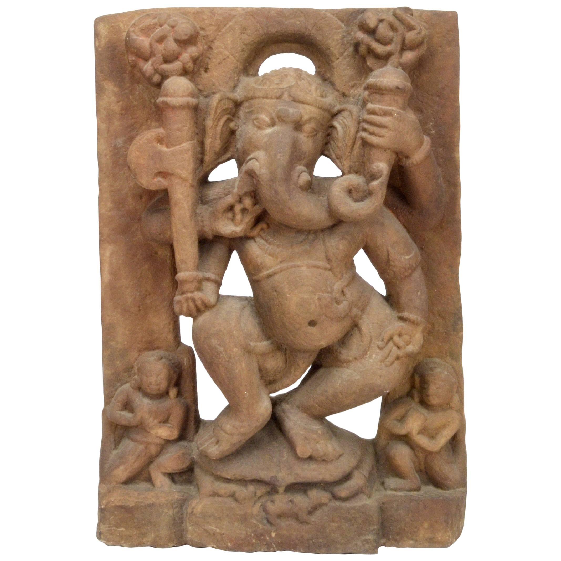 Dancing Cosmic Ganesh Uttar Pradesh, 11th Century For Sale