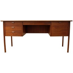 Danish Modern Arne Vodder Style Teak Desk