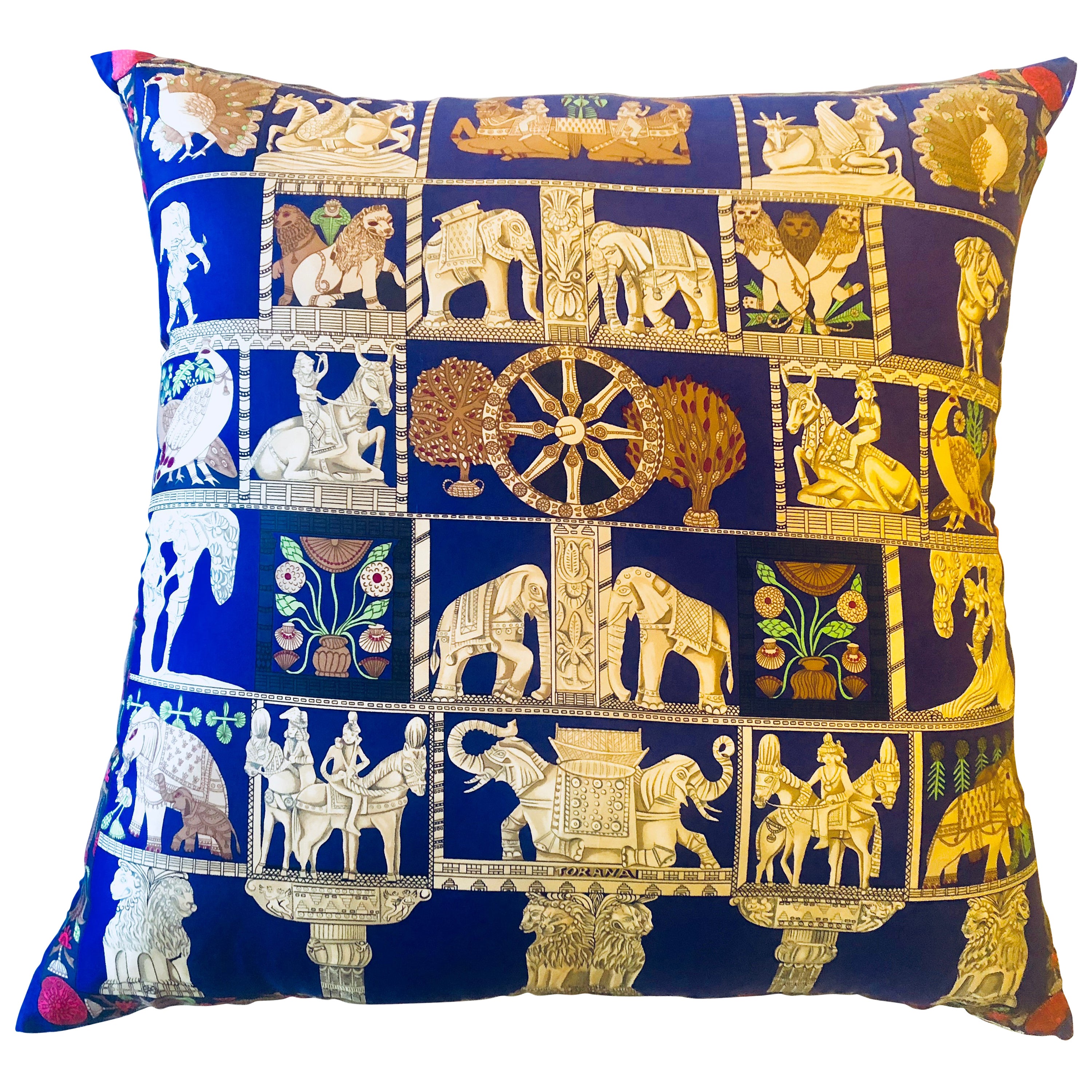 Three Assorted Hermes Silk Pillows at 1stDibs