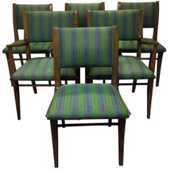Set of Six Mid-Century Modern John Van Koert Drexel Profile Dining Chairs