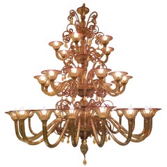 Venini Art Deco 1930 Murano Chandelier 36 Lamps