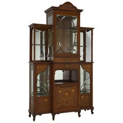 Antique Vitrine Art Nouveau, circa 1915