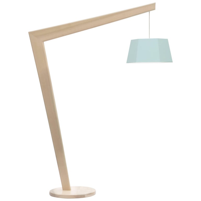 Contemporary Scandinavian Design Grue Floor Lamp In Oiled Ash