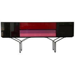 Sideboard Console Lacquered, Italy, 1980s