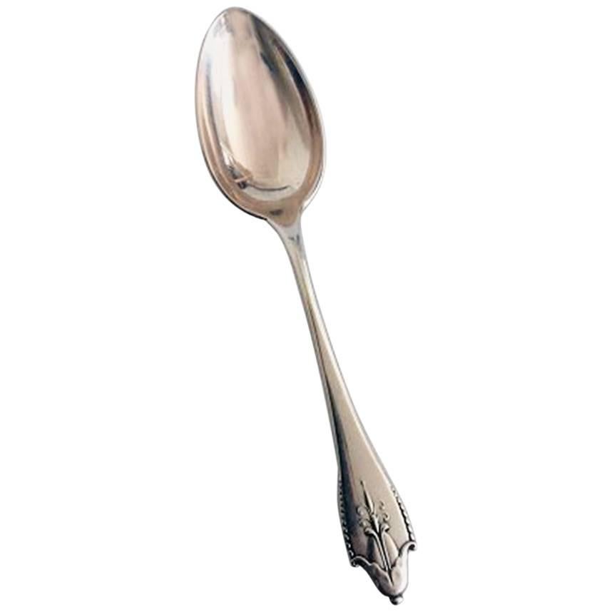 Georg Jensen Akkeleje Sterling Silver Dessert Spoon #021 For Sale