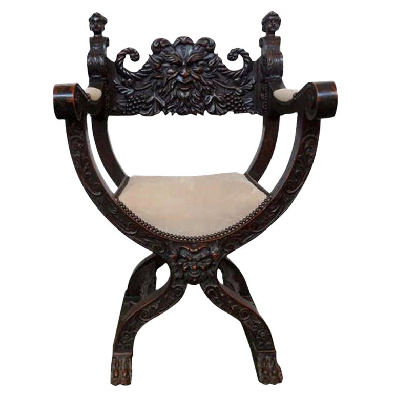 Chaise de style Renaissance du 19e siècle en vente