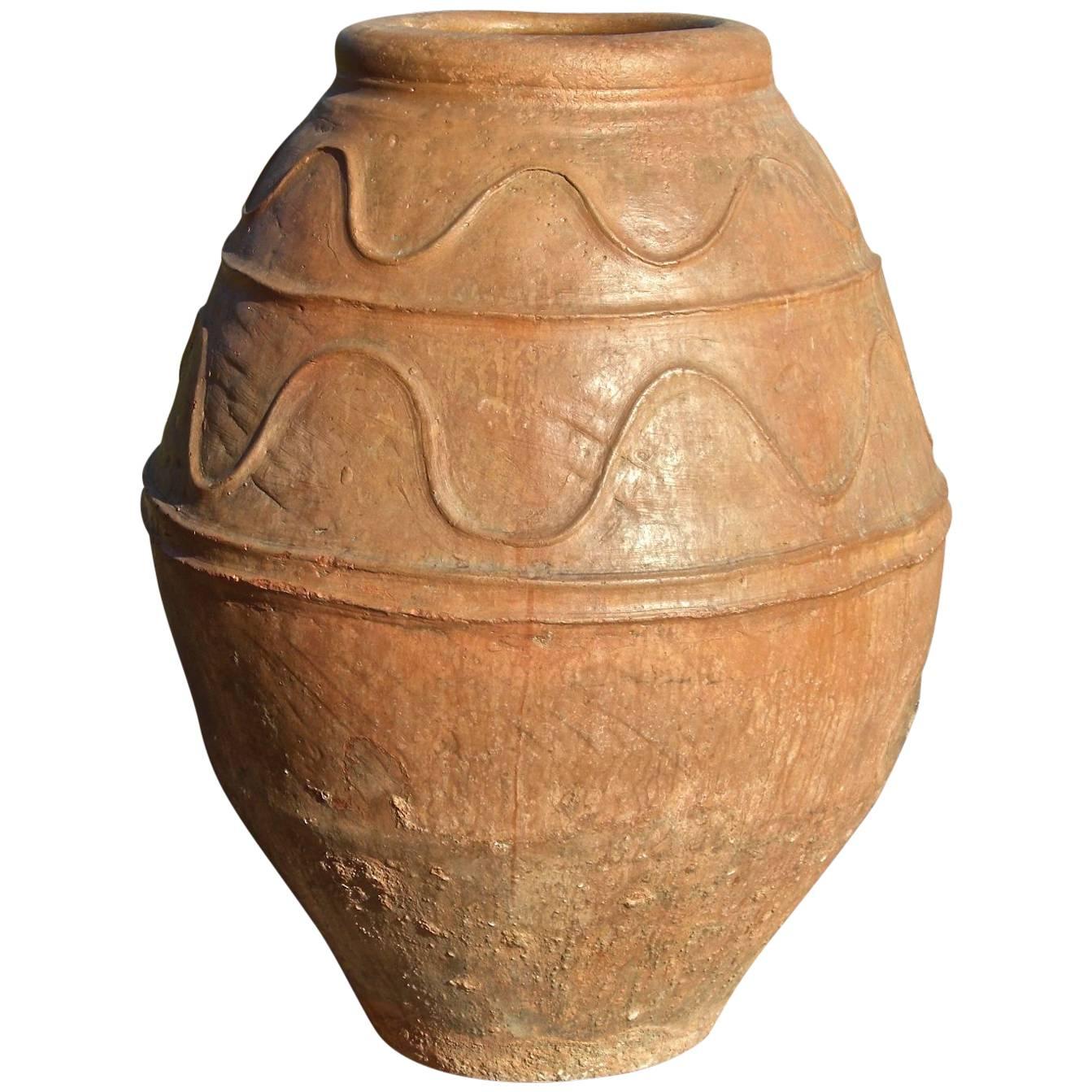 Large 18th Century Spanish Terracotta Water Jar