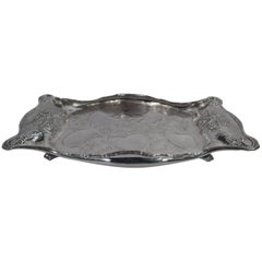 Whiting Sterling Silver Oyster Tray in the Advanced Aesthetic Style