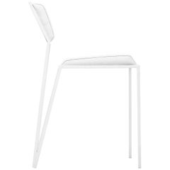 Minimalist Chair in Steel, Brazilian Contemporary Design by Tiago Curioni