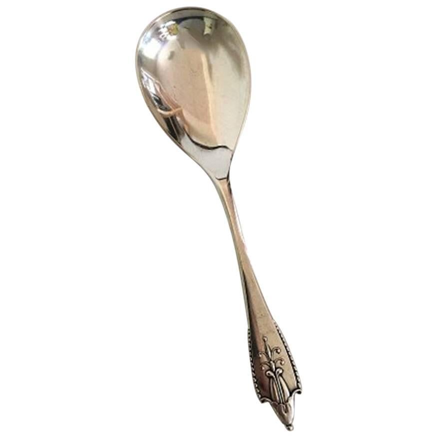 Georg Jensen Akkeleje Sterling Silver Serving Spoon For Sale