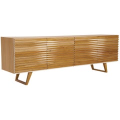 Raia Brazilian Contemporary Wood Sideboard by Lattoog