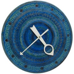 Howard Miller Meridian Ceramic Clock by Bitossi Londi, Rimin