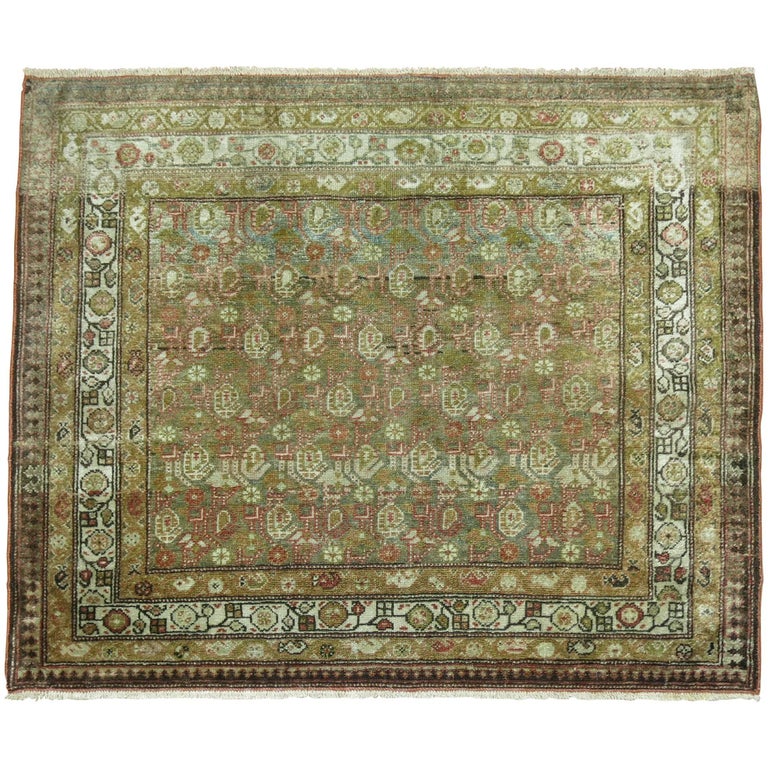 Antique Persian Rug Mat For Sale at 1stdibs