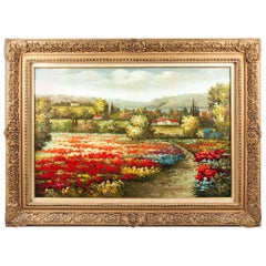 Mid-20th Century Wood Framed Oil Painting