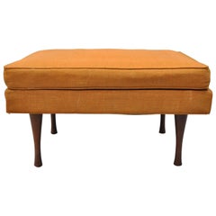 Paul McCobb Symmetric Group Widdicomb Ottoman Hourglass Walnut Legs Midcentury