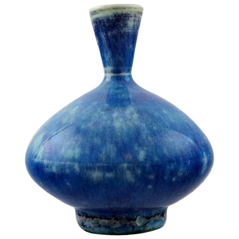 Berndt Friberg Studio Ceramic Vase, Modern Swedish Design, Unique