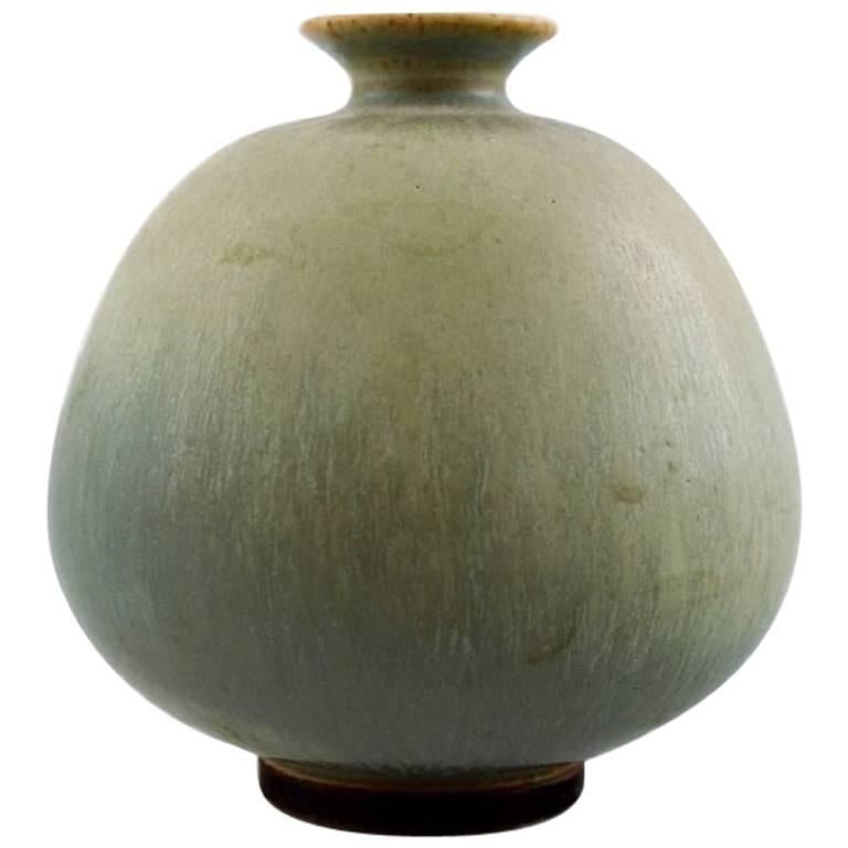 Berndt Friberg Studio Ceramic Vase Modern Swedish Design Unique