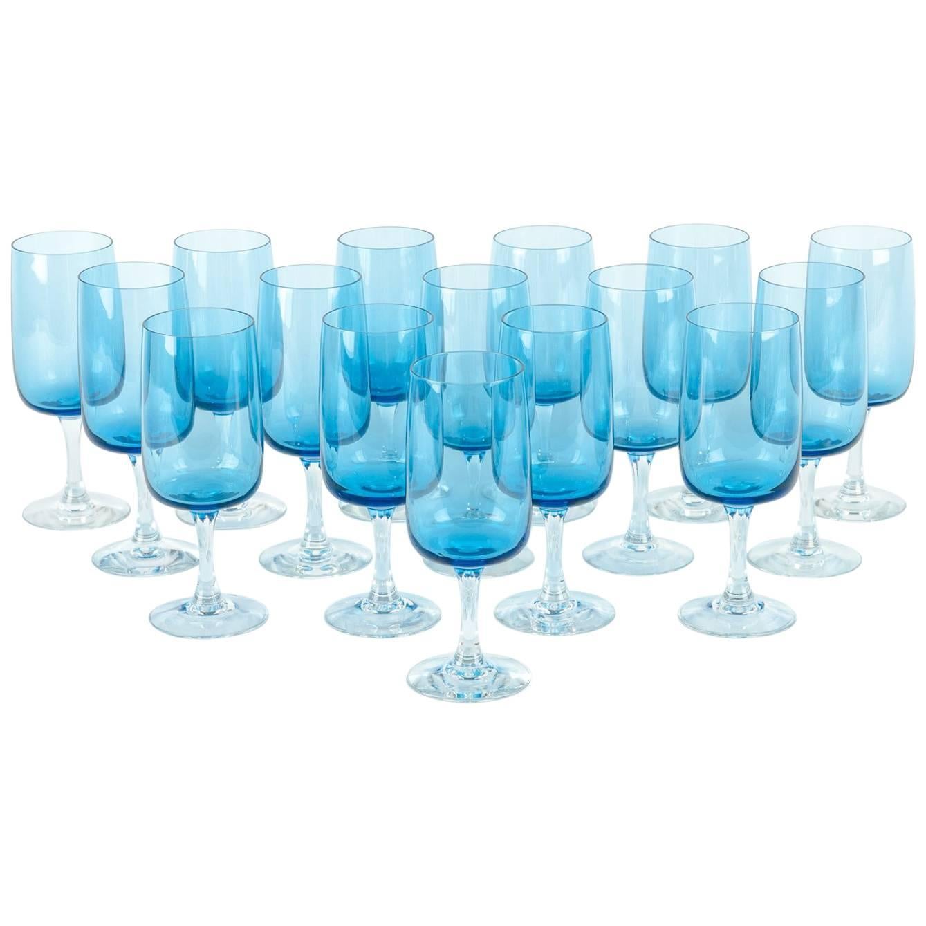 Vintage Crystal Wine / Water Barware Glass Set