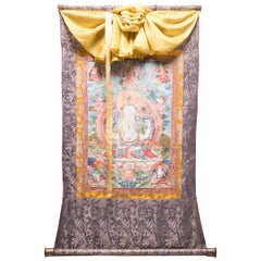 Thangka tibetano del siglo XIX de Chenresi