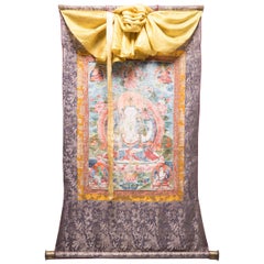 Thangka de Chenresi tibétain du 19ème siècle