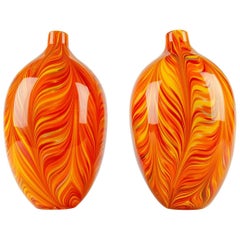 Mid-Century Modern Decorative Pair of Display Pieces