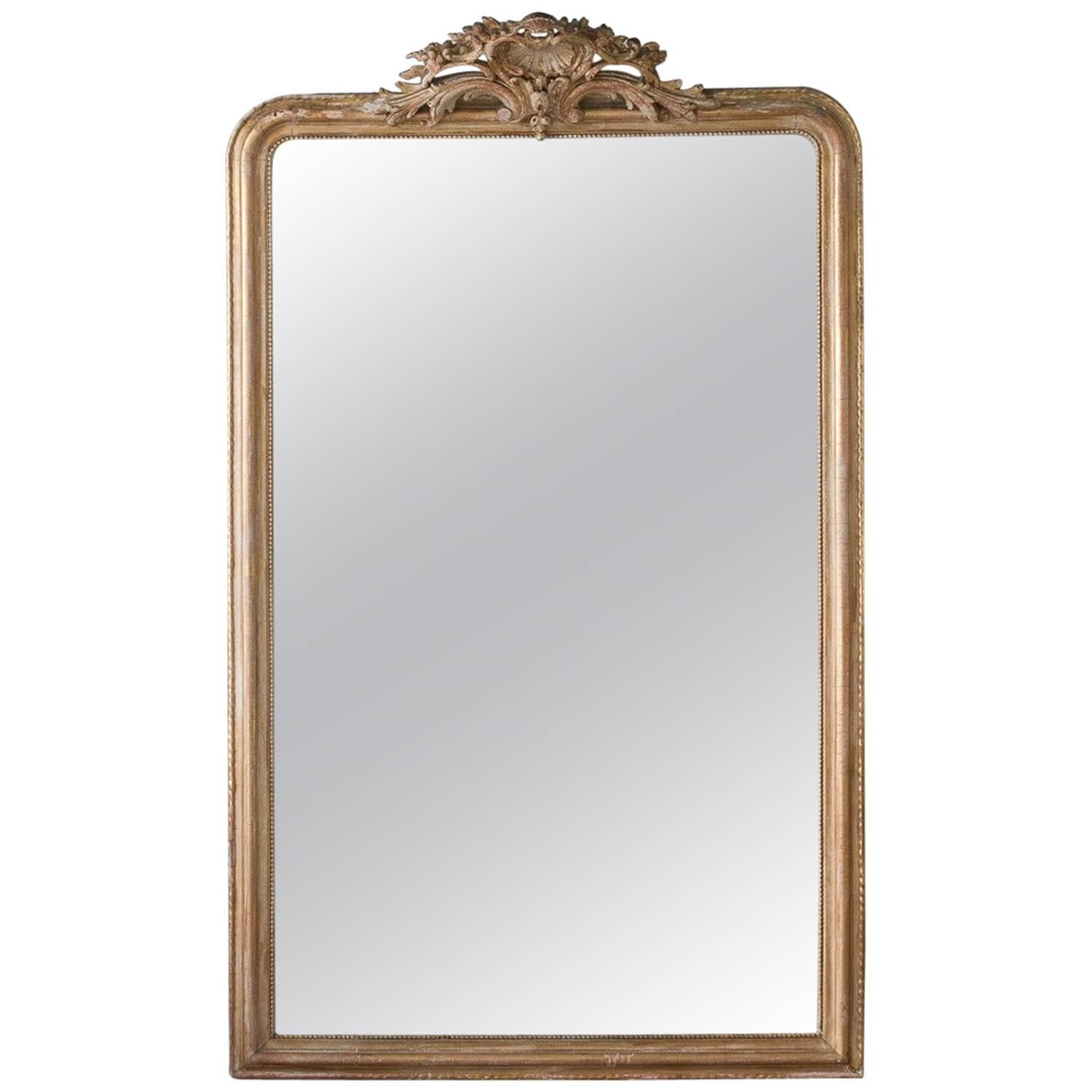 Napoleon III Scallop, Crested Mirror
