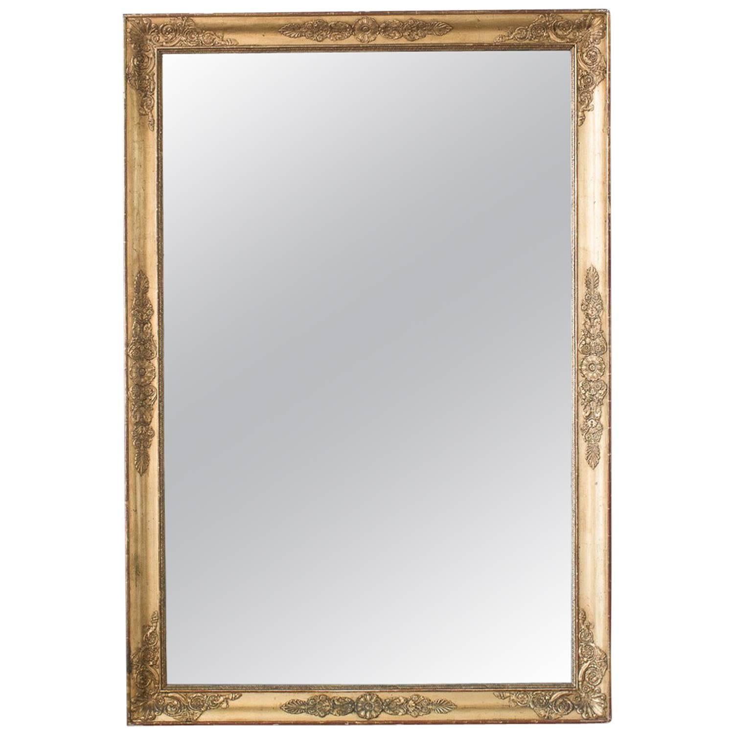 Gilded Antique Mirror, 1880 For Sale