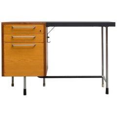 Two-Tone Industrial Wood and Metal Desk