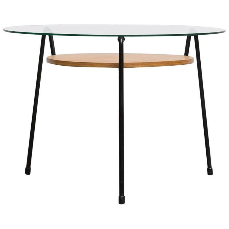 Rare Wim Rietveld Mosquito Table with Wood Tray